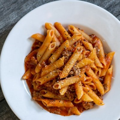 Pâtes Arrabbiata avec parmesan